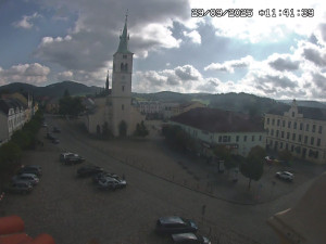 Město Kašperské Hory - Náměstí, koste sv. Markéty - 29.9.2025 v 11:45