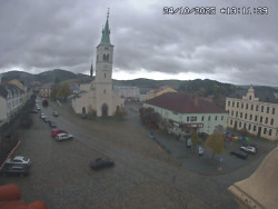 Náměstí, koste sv. Markéty