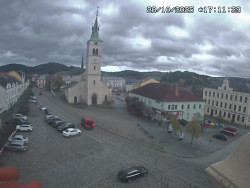 Náměstí, koste sv. Markéty