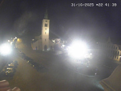 Náměstí, koste sv. Markéty