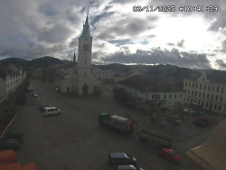 Náměstí, koste sv. Markéty