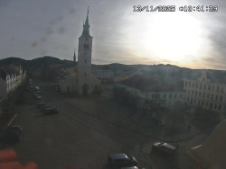 Náměstí, koste sv. Markéty