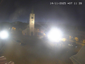 Město Kašperské Hory - Náměstí, koste sv. Markéty - 14.11.2025 v 06:15