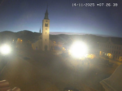 Náměstí, koste sv. Markéty