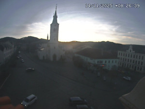 Město Kašperské Hory - Náměstí, koste sv. Markéty - 14.11.2025 v 07:30