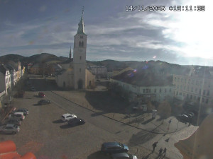 Město Kašperské Hory - Náměstí, koste sv. Markéty - 14.11.2025 v 11:15
