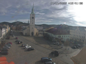 Město Kašperské Hory - Náměstí, koste sv. Markéty - 14.11.2025 v 11:45