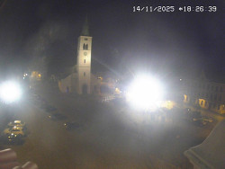 Náměstí, koste sv. Markéty