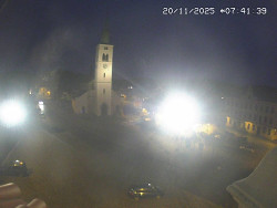 Náměstí, koste sv. Markéty