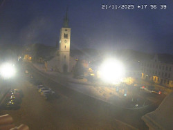 Náměstí, koste sv. Markéty