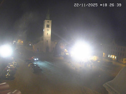 Náměstí, koste sv. Markéty