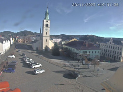 Náměstí, koste sv. Markéty