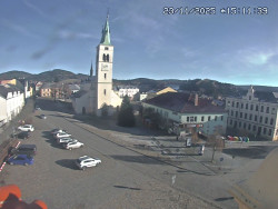 Náměstí, koste sv. Markéty