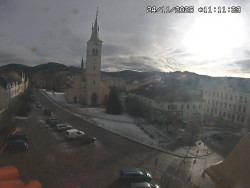 Náměstí, koste sv. Markéty