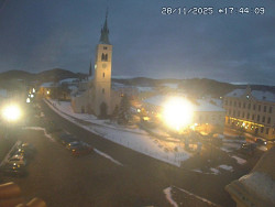 Náměstí, koste sv. Markéty