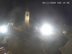 Náměstí, koste sv. Markéty