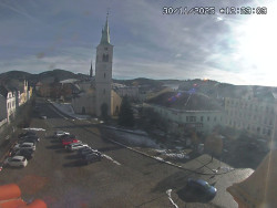 Náměstí, koste sv. Markéty