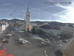 Náměstí, koste sv. Markéty