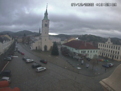 Náměstí, koste sv. Markéty