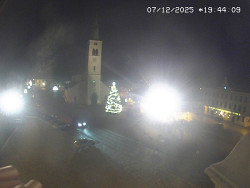 Náměstí, koste sv. Markéty