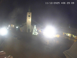 Náměstí, koste sv. Markéty