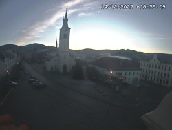 Náměstí, koste sv. Markéty