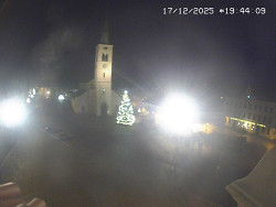 Náměstí, koste sv. Markéty