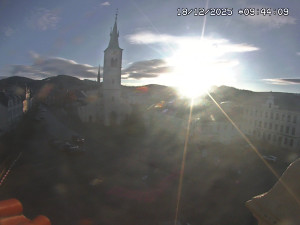 Město Kašperské Hory - Náměstí, koste sv. Markéty - 18.12.2025 v 08:45