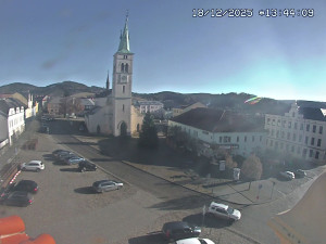 Město Kašperské Hory - Náměstí, koste sv. Markéty - 18.12.2025 v 12:45