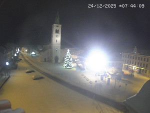 Město Kašperské Hory - Náměstí, koste sv. Markéty - 24.12.2025 v 06:45