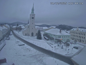 Město Kašperské Hory - Náměstí, koste sv. Markéty - 24.12.2025 v 15:45