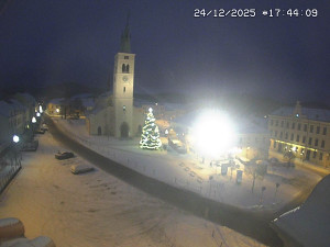 Město Kašperské Hory - Náměstí, koste sv. Markéty - 24.12.2025 v 16:45