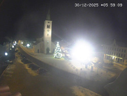 Náměstí, koste sv. Markéty