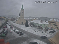 Náměstí, koste sv. Markéty