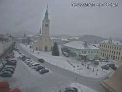 Náměstí, koste sv. Markéty