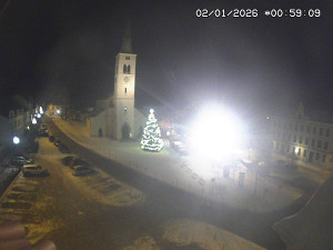 Město Kašperské Hory - Náměstí, koste sv. Markéty - 2.1.2026 v 00:00