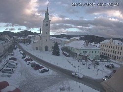 Náměstí, koste sv. Markéty