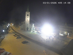 Náměstí, koste sv. Markéty