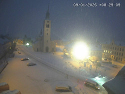 Náměstí, koste sv. Markéty