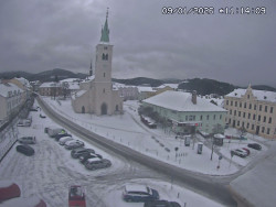 Náměstí, koste sv. Markéty