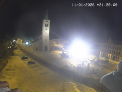 Náměstí, koste sv. Markéty