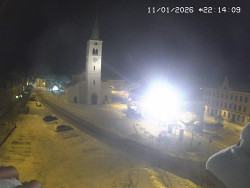 Náměstí, koste sv. Markéty