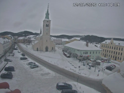 Náměstí, koste sv. Markéty