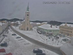 Náměstí, koste sv. Markéty