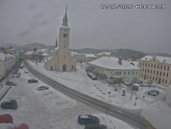 Náměstí, koste sv. Markéty