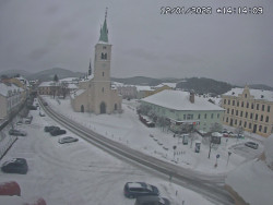 Náměstí, koste sv. Markéty