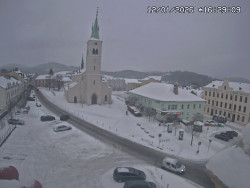 Náměstí, koste sv. Markéty