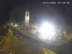 Náměstí, koste sv. Markéty