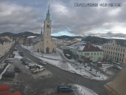 Náměstí, koste sv. Markéty