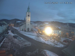 Náměstí, koste sv. Markéty